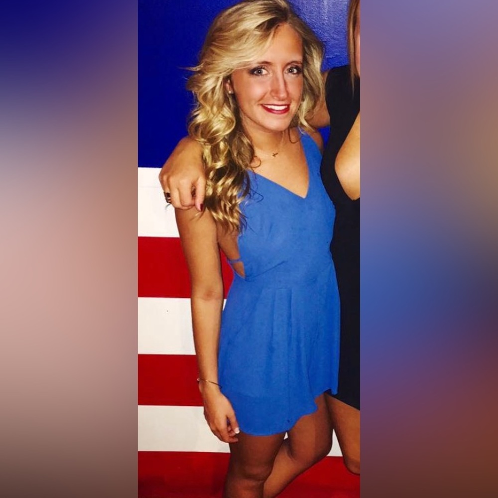 Blue romper from Lush